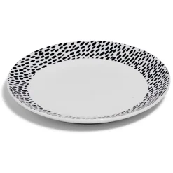 Gifi Lot de 4 assiettes à dessert rondes porcelaine Ø19 cm