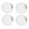 Gifi Lot de 4 assiettes à pâtes en porcelaine