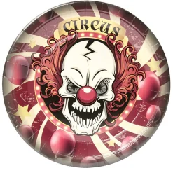 Gifi Lot de 8 assiettes en carton Ø23cm design cirque Halloween