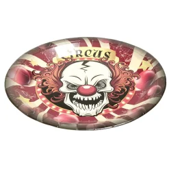 Gifi Lot de 8 assiettes en carton Ø23cm design cirque Halloween