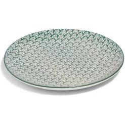 Gifi Lot de 4 assiettes plates rondes porcelaine Ø24 cm