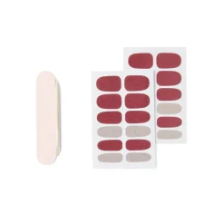 Gifi Beauté^Lot de 24 autocollants vernis à ongles imprimés 5 coloris