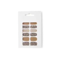 Gifi Beauté^Lot de 24 autocollants vernis à ongles imprimés 5 coloris