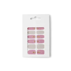 Gifi Beauté^Lot de 24 autocollants vernis à ongles imprimés 5 coloris