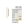 Gifi Beauté^Lot de 24 autocollants vernis à ongles imprimés 6 coloris