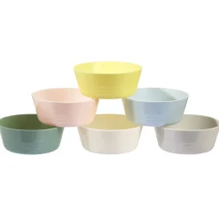 Gifi Lot de 6 bols en plastique réutilisable