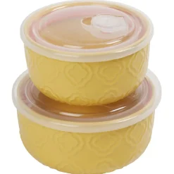 Gifi Lot de 2 boîtes alimentaires en céramique