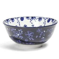 Gifi Lot de 4 coupelles 300ml porcelaine Ø15cm bleu et blanc