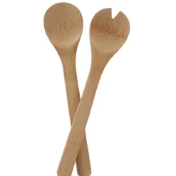 Gifi Lot de 2 couverts à salade en bambou