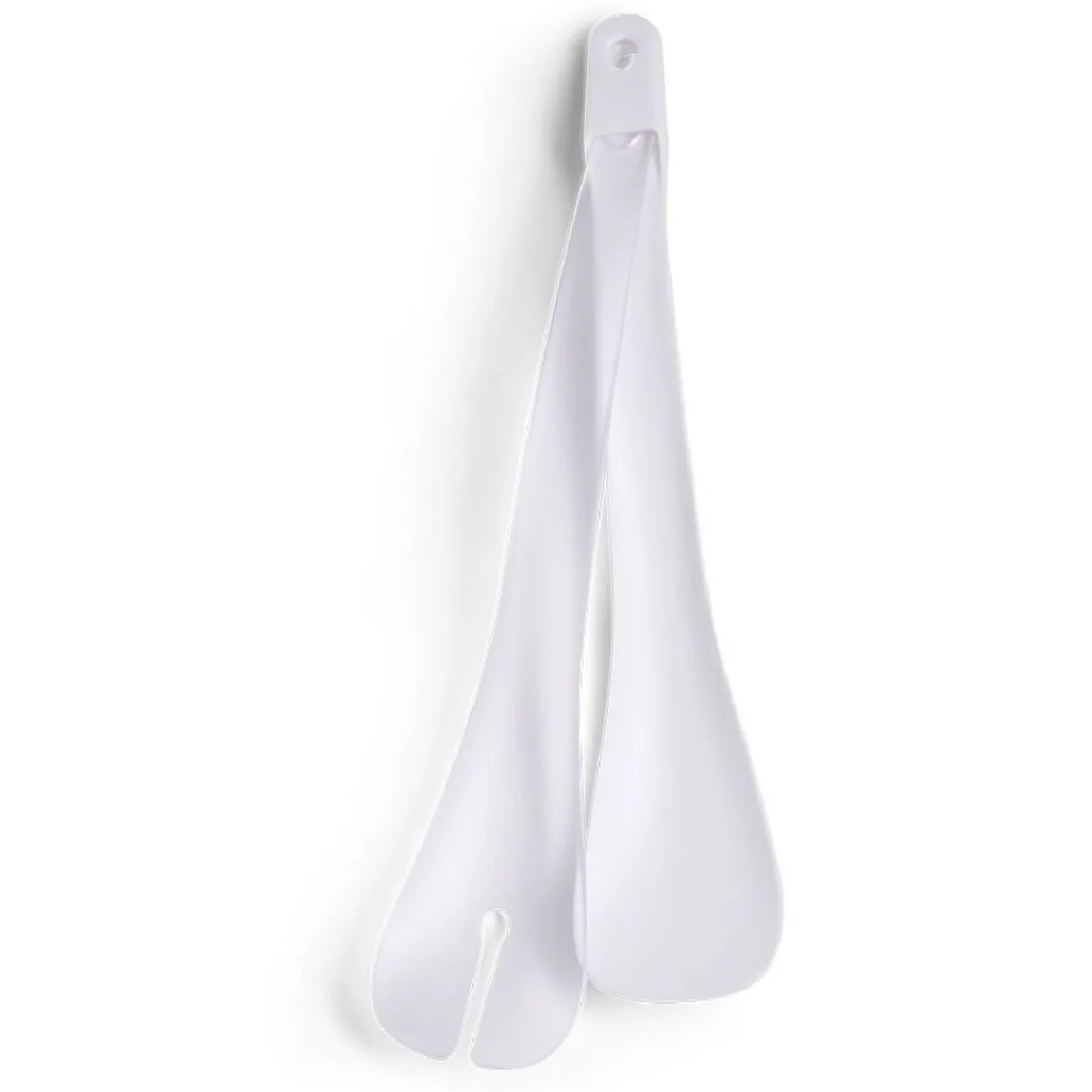 Gifi Lot de 2 couverts à salade plastique blanc L.31cm