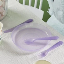 Gifi Lot de 12 couverts pour enfant plastique coloré