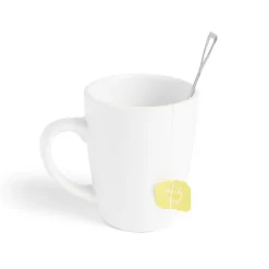 Gifi Lot de 4 cuillères forme pelle en métal argenté