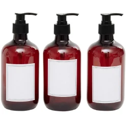 Gifi Aménagement Salle De Bain^Lot de 3 distributeurs de savon 495 ml