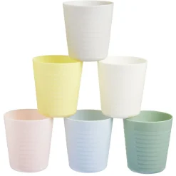 Gifi Lot de 6 gobelets en plastique réutilisable 230 ml