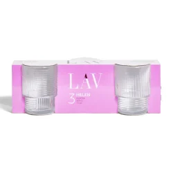 Gifi Lot de 3 gobelets en verre empilables 32,5cl