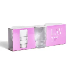 Gifi Lot de 3 gobelets en verre empilables 32,5cl