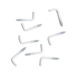 Gifi Quincaillerie^Lot de 8 gonds à vis blanc 2,5x25mm