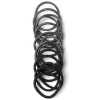 Gifi Beauté^Lot de 15 élastiques à cheveux polyester noir et blanc aspect chiné