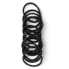 Gifi Beauté^Lot de 15 élastiques à cheveux basiques polyester noir
