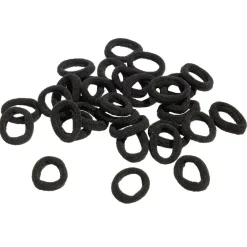 Gifi Beauté^Lot de 100 élastiques à cheveux noirs ou multicolores