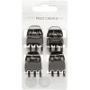 Gifi Beauté^Lot de 4 mini pinces à cheveux 6 dents noires