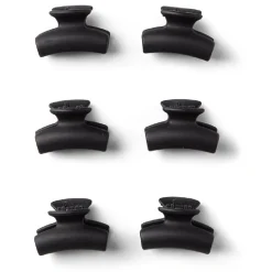 Gifi Beauté^Lot de 9 mini pinces cheveux papillon uni noir brillant L2cm