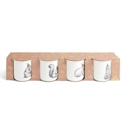 Gifi Lot de 4 mugs animaux 33,5cl