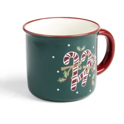 Gifi Lot de 4 mugs en céramique décor Noël 365ml