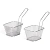 Gifi Lot de 2 paniers à frites inox argenté 19,5x17,5x8,5cm