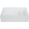 Gifi Rangement|Lot de 3 panières de rangement blanche