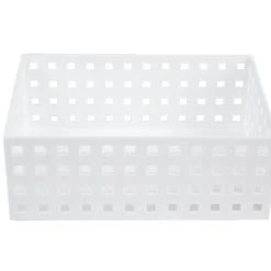 Gifi Rangement|Lot de 3 panières de rangement blanche