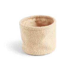 Gifi Rangement|Lot de 3 panières en laine bouclée beige