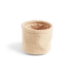 Gifi Rangement|Lot de 3 panières en laine bouclée beige