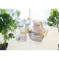 Gifi Rangement|Lot de 3 panières métal