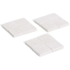 Gifi Quincaillerie^Lot de 12 patins en feutre adhésif ultra puissant - 22x22 mm