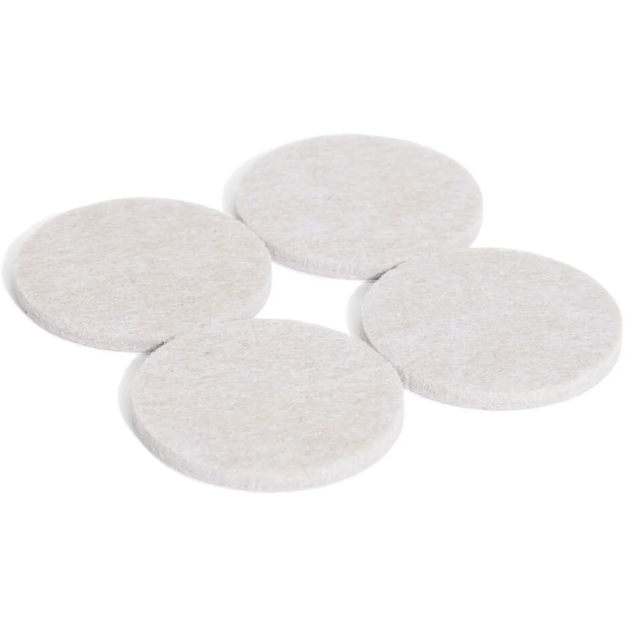 Gifi Quincaillerie^Lot de 4 patins en feutre adhésif ultra puissant beige - Ø50 mm