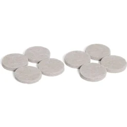 Gifi Quincaillerie^Lot de 8 patins en feutre adhésif ultra puissant beige - Ø32 mm