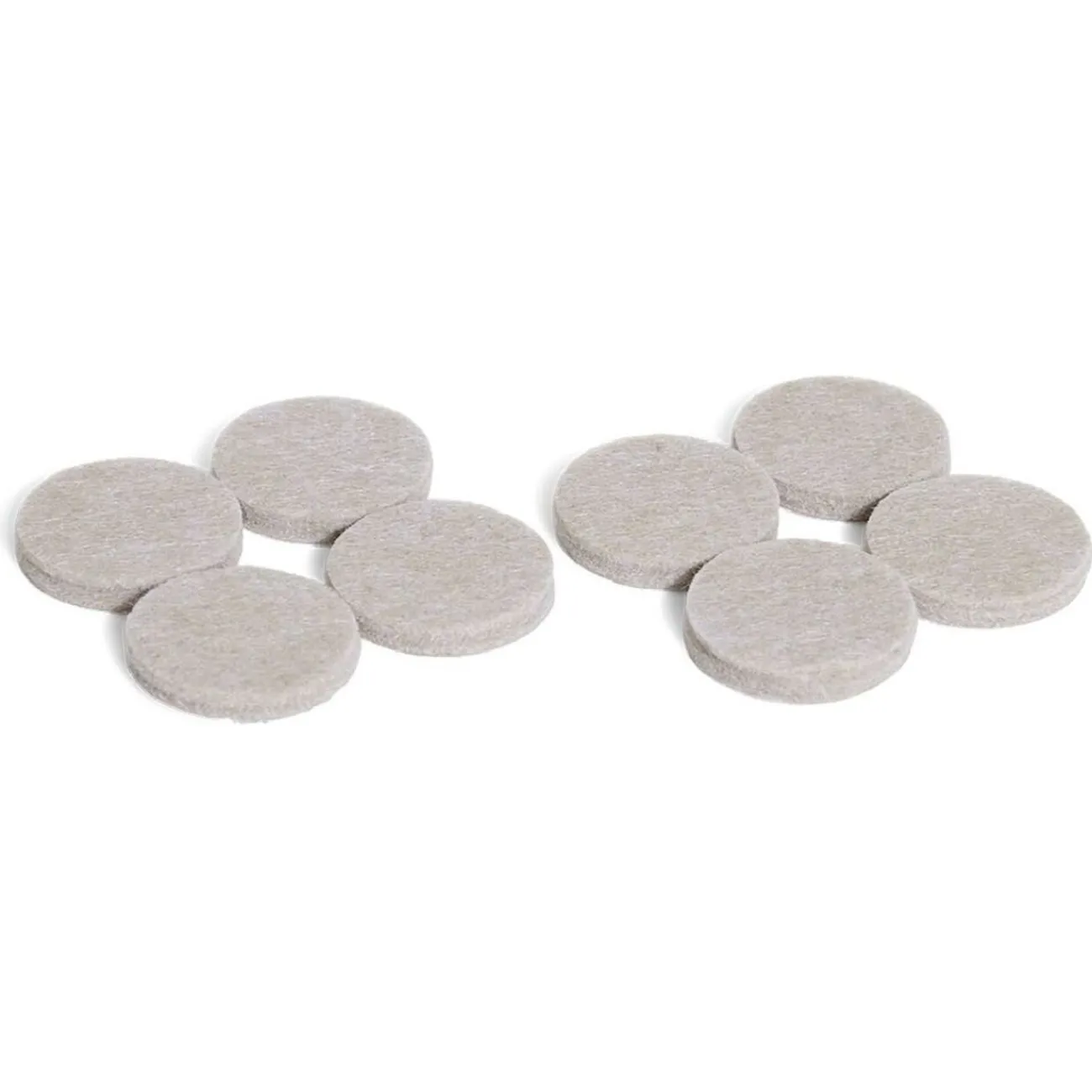 Gifi Quincaillerie^Lot de 8 patins en feutre adhésif ultra puissant beige - Ø32 mm