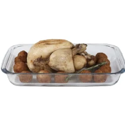 Gifi Lot de 3 plats à four empilables en verre