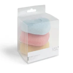 Gifi Beauté^Lot de 3 éponges konjac coeur - 3 modèles