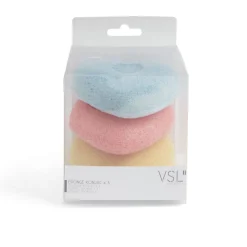 Gifi Beauté^Lot de 3 éponges konjac coeur - 3 modèles