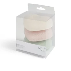 Gifi Beauté^Lot de 3 éponges konjac coeur - 3 modèles