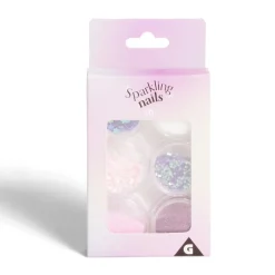 Gifi Beauté^Lot de 6 pots de strass autocollants pour ongles