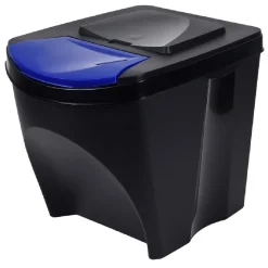 Gifi Nettoyage Et Entretien|Lot de 3 poubelles de tri 25L