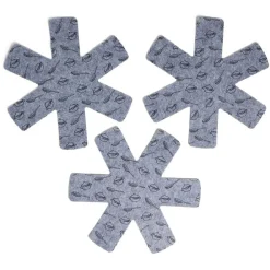 Gifi Lot de 3 protège-poêles Ø38cm polyester noir ou gris