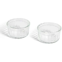Gifi Lot de 2 ramequins en verre transparent Ø8,5xH4,5cm