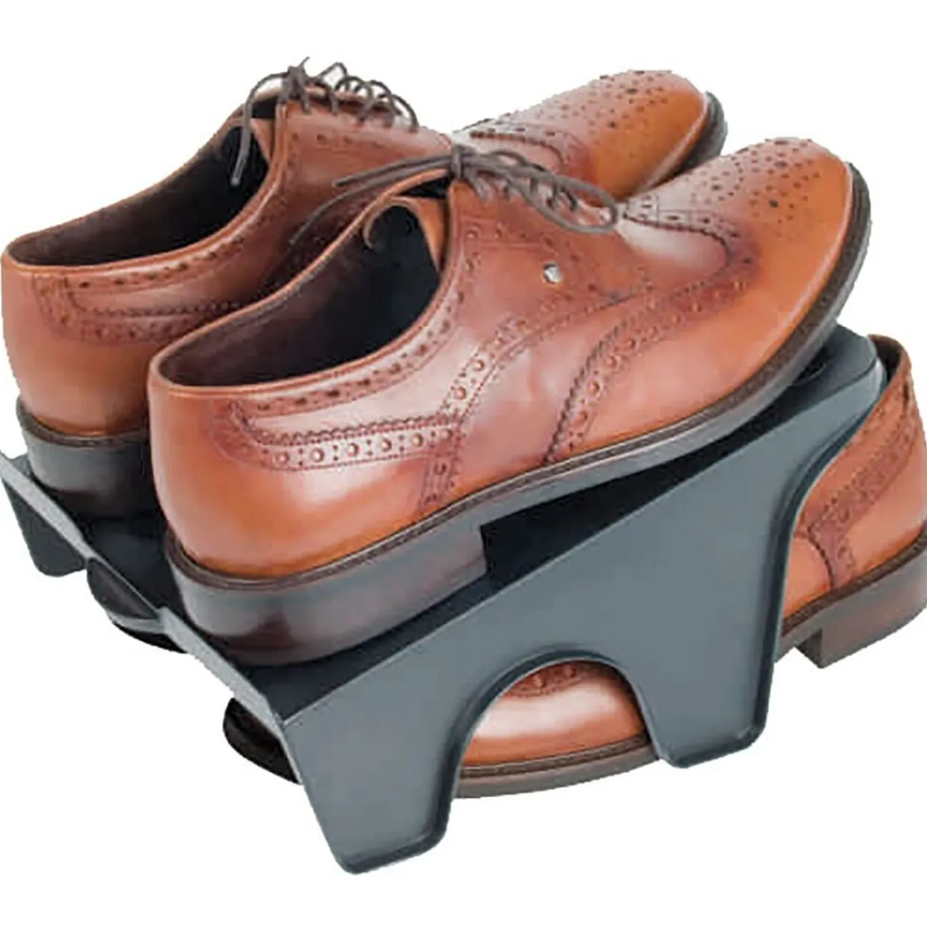 Gifi Entretien Du Linge|Lot de 2 rampes rangement pour chaussures Sun Day polypropylène noir