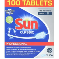 Gifi Nettoyage Et Entretien|Lot de 100 tablettes lave-vaisselle Sun Classic