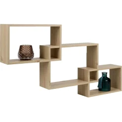 Gifi Rangement|Lot de 3 étagères rectangulaires en bois