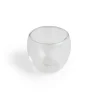 Gifi Lot de 2 tasses double paroi verre transparent 80ml